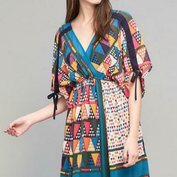 Anthropologie Dresses & Skirts - Anthropologie Maeve Geometric Print Dress NWT 4